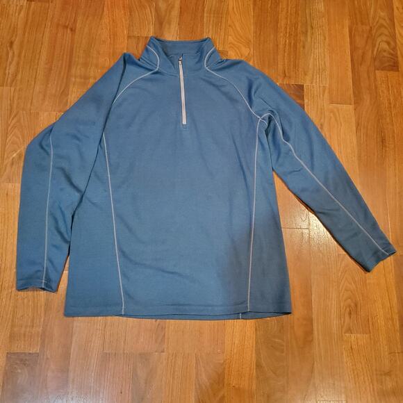 Slazenger Golf Blue Quarter-Zip Pullover Men’s Large - Picture 1 of 6